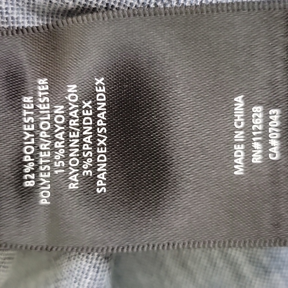 Tahari Black, White & Blue Plaid Slim Pants M/L - Picture 13 of 15